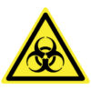 W009 Waarschuwingsvloersticker biologisch gevaar vloerpictogram