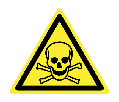 W016 Waarschuwingsvloersticker gevaarlijke stoffen