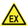 WE04 explosieve stoffen gevaar EX vloersticker