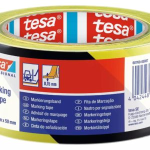 Waarschuwingstape Tesa Markeringstape Geel/Zwart
