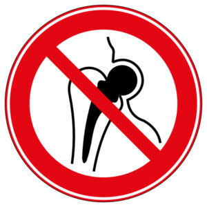 verboden voor mensen met metalen implantaten, metalen implantaten verboden bord of verbodsbord NEN 7010 P014