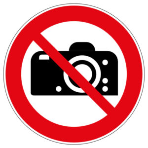 fotograferen verboden bordje, verboden te fotograferen bord, foto's maken verbodsbord NEN 7010 P029