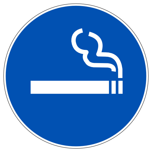 Roken is toegestaan roken hier gebodsbord