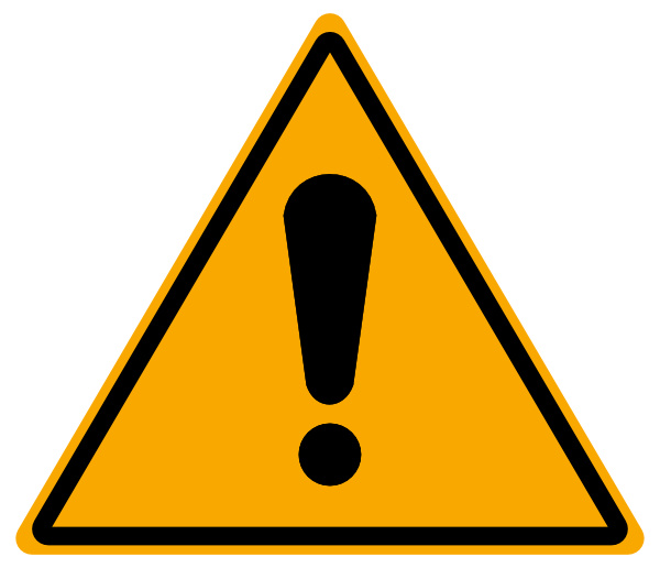 Algemeen gevaar bord, algemeen gevaren bord, algemeen gevaar waarschuwingsbord NEN 7010 W001